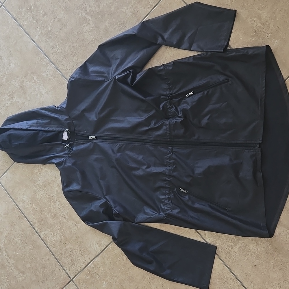 CHICOS Hooded Zip-Up Jacket S